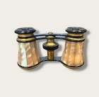 Antique Lemaire Paris Mother Of Pearl Opera Glasses Binoculars W  Original Case