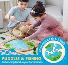 110pcs Wooden Train Set With Tracks And Accessories