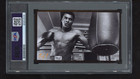 Muhammad Ali Signed Cut 3x5 Custom Card Psa Dna Slab Boxing Hof Auto C5467