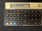 Vintage Hewlett Packard Hp 12c Gold Financial Calculator W case Tested Works Usa