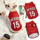 Mesh Breathable Dog Jersey Shirt Summer Pet Clothes Puppy Cat T-shirt