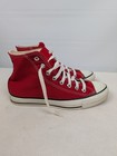 Converse All-star Red Vtg Usa Made Chuck Taylor Hi Top Sneaker Sz 6 5 M   8 5 W