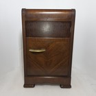 Art Deco Waterfall Inlay Nightstand Side End Table 6301