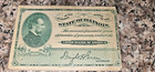 Vintage Wwii State Of Illinois Warrant For Military Service Dwight Green Award