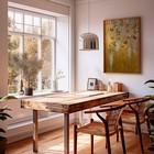 Japanese Wisteria   Butterfly Poster     Gold Floral Wall Art