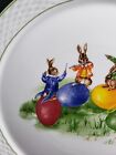 Williams Sonoma Rabbit Band Easter Platter 13  Vibrant Color
