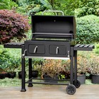 Heavy Duty Oversize Charcoal Bbq Grill Outdoor Patio Liftable Tray Bbq Barbecue