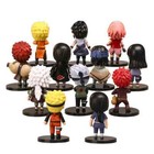 12 Pcs set Anime Naruto Kakashi Gaara Pvc Action Figure Collectible Toy Gifts