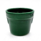California Pottery Green Flower Pot 3 5  Decorative Handles  1095 Vintage