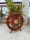 Nautical Wooden Ship Wheel Wall Decor Helm Maritime Custom Wood Handles Home 16 