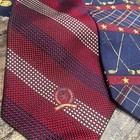 Tommy Hilfiger Lot Of 2 Vtg Mens Ties 100  Italian Silk Crews Made In Usa Golf