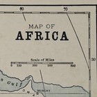 Antique 1903 Map Of Africa 14   x11   