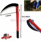 16  Folding Sickle Scythe Steel Mowing Cutter Grass Farm Garden Yard Trimming
