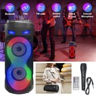 Portable Bluetooth Speaker With Subwoofer  Wireless Speakers With Booming Bass