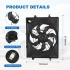 Radiator Cooling Fan Assembly For Hyundai Sonata Kia Optima 2 4l 2011-2013