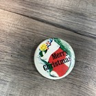 Vintage Christmas Santa Pushback Button Lot Of 3