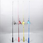 Interactive Cat Toys Retractable Wand Toy And Feather Toy Refills For Indoor Cat