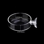 60mm Aquarium Shrimp Feeder Dish With Suction Glass Fish Tank Feeding Bowls R   