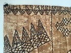 Vintage Handmade Polynesian Tapa Cloth Barkcloth Textile - 70x56 In