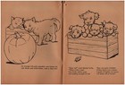 Anthropomorphic Cats Animal Book To Color 1940 Saalfield Publishing Co  Unused