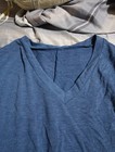 Long Short Sleeve Blue Top Sz M