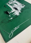 Vintage Justines  Restaurant Memphis  Tn Green Menu Cover 11  X 17 