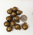 12 Solid Brass Bells Heavy Duty  24mm X 20mm   1  X 3 4   Clamshell  Great Sound