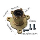 Pair 17mm Front Wheel Rim Hub With Bolts For Atv Go Kart Drift Trike 110cc 125cc