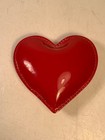Vintage Coach Pink   Red Heart Paperweight 4 In 