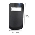 Portable Anti-riot Shield Rectangle Hand-held Security Protection Durable Shield