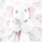 Blankets And Beyond Pink Elephants Gray Lovey Baby Security Blanket Minky Lovie