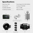 Vivosun S6 Smart Air Filtation Kit 405cfm 6  Inline Fan Carbon Filter W  E42a