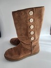 Ugg Australia Bailey Button Tall Boots Chestnut Suede Womens