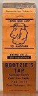Bootzie s Tap East Dubuque Il Illinois Vintage Matchbook Cover