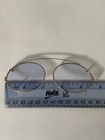 Vintage Sax 50 Blue Tint Computer Clip On Glasses Gold Tone Wire Rims Reg  150