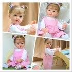 Reborn Baby Dolls 22in Lifelike Full Vinyl Adorable Newborn Girl Poseable Limbs