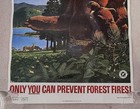 Vintage 1966 Smoky The Bear Poster    be My Guest But Please    