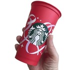 2 Starbucks Limited Edition Cups Red 2021 Christmas Ribbon 2018 Reusable Holiday