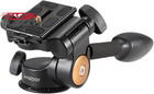 Andoer Camera Tripod Handle Ball Head 3-way Fluid Head With Quick Release Plate