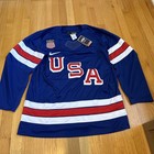 Nike Authentic Team Usa Hockey 2026 Winter Olympics Milano Cortina Home Jersey L