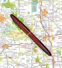 Vintage Sheaffer Wire Band Fountain Pen In Carmine Red W  14k Gold Nib  Restored