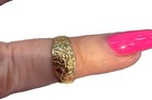 Adjustable Sun Design Toe Ring Solid Real 14 Yellow Gold
