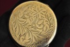Vintage Birks Sterling Silver Compact     Heavy 44g  2 5   Etched Front
