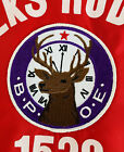 Vtg B p o e Benevolent And Protective Order Of Elks Rodeo Jacket With Pin Usa S