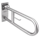 29 5  Stainless Toilet Safety Rails  Flip-up Grab Bar With Paper Holder  Hand Gr