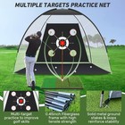 Golf Net With Practice Mat golf Hitting Aid Nets 10x7ft With Target Mat Balls
