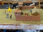 Marx Fort Apache Stockade Western Play Set W  Box  Figures   Accessories