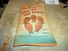 Vintage Three Feathers Whiskey Life Of The Party Promotional Pamphlet- Has Songs