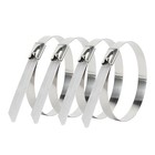 Strong 304 Stainless Steel Marine Grade Metal Cable Ties Zip Tie Wraps Exhaust