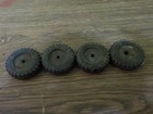 Vintage Tonka Ford Truck Set Of 4 Solid Rubber Tires For Parts